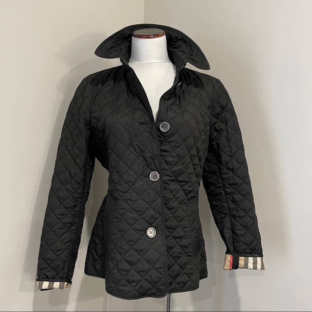 BURBERRY BRIT nova check quilted jacket. Sz L